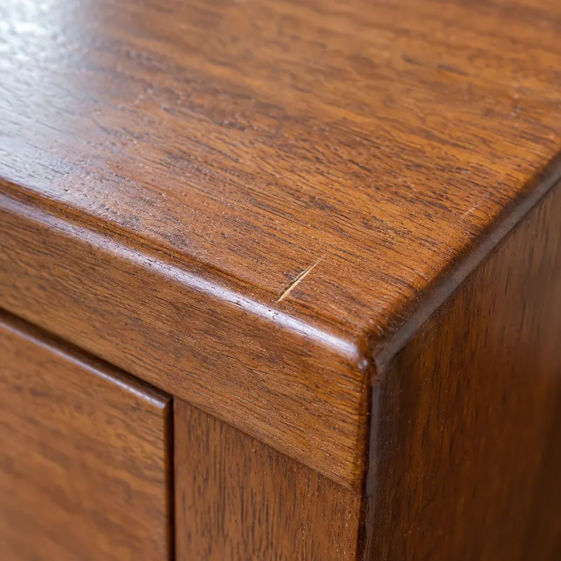 Contoh kesan kecil sedia ada pada kemasan kayu